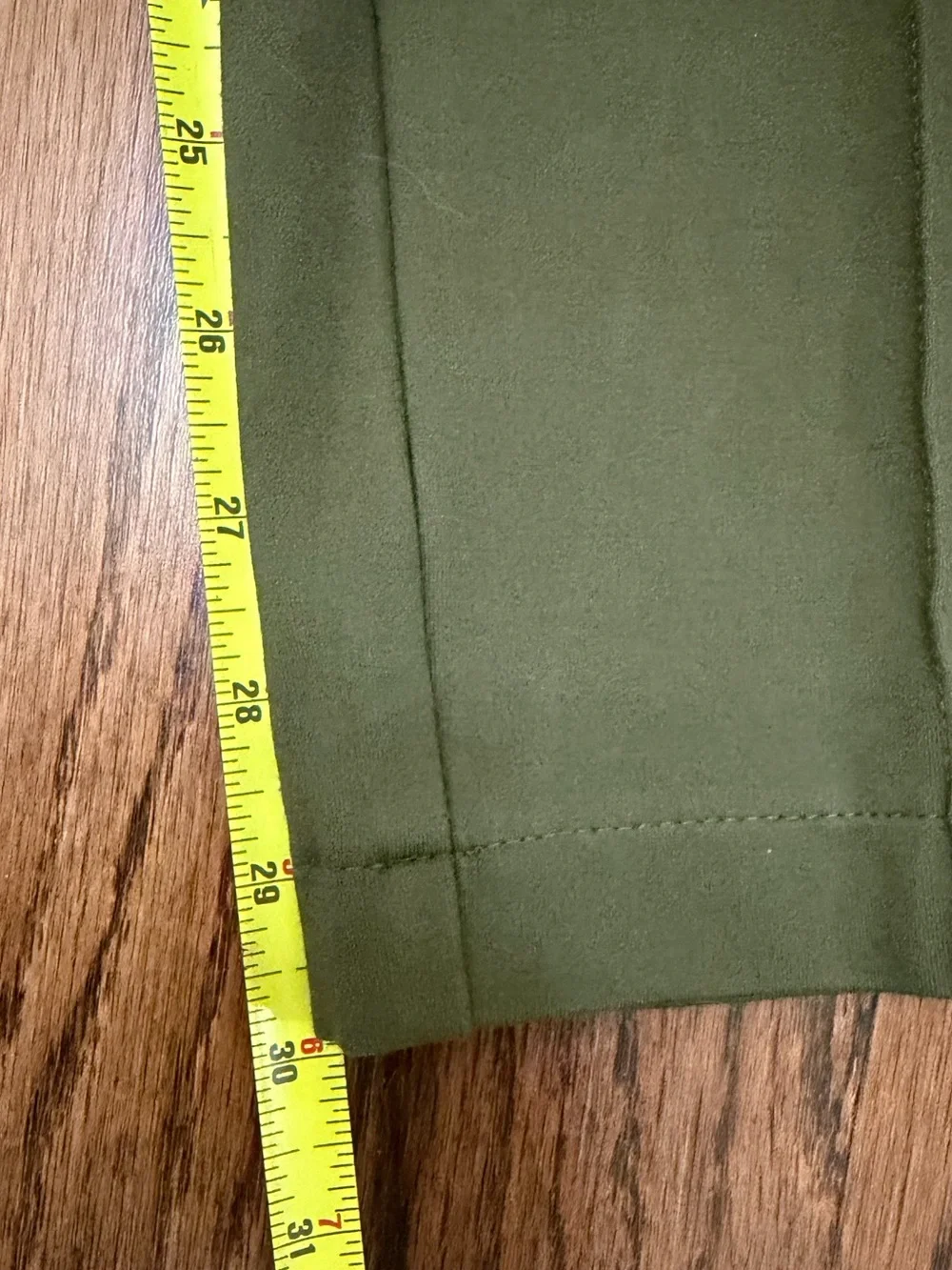 Chico's SO SLIMMING Olive Green High-Waist Elyse Pants Elastic Waistband - Picture 8 of 9